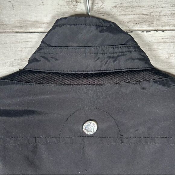 GEOX Womens Respira Utility Waterproof Breathable Italian Black Jacket Sz 10 - Picture 10 of 13
